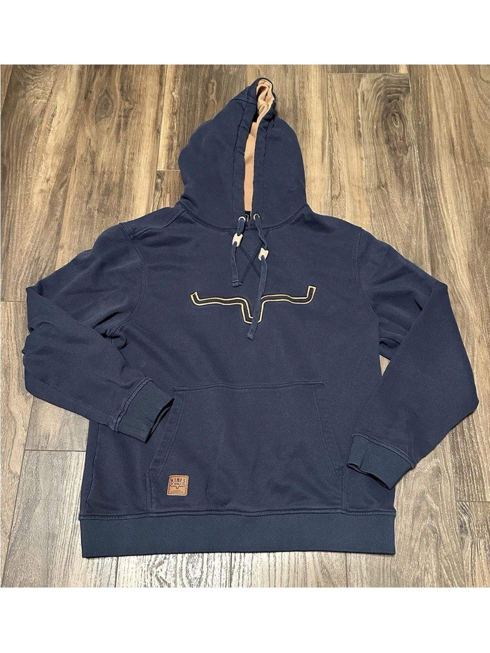 Kimes Ranch Men’s Medium Fast Talker Navy Hoodie Pullover Long Sleeve